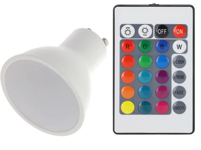 Bombilla LED Inteligente WiFi + Bluetooth GU10 GSC CCT Regulable Compatible Alexa y Google y opción con mando.