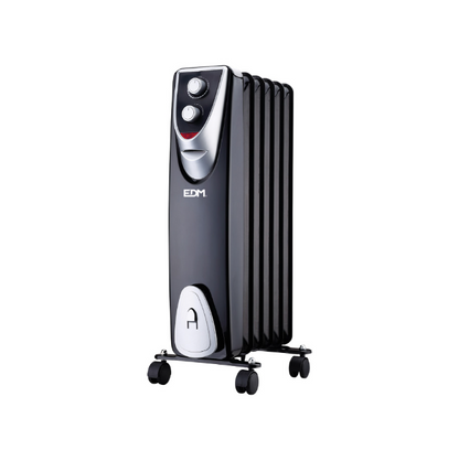 RADIADOR SIN ACEITE 400 / 600 / 1000 W CON 6 ELEMENTOS MODELO BLACK EDITION