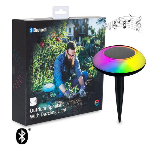 Bocina Bluetooth para Exterior con Luz LED RGB