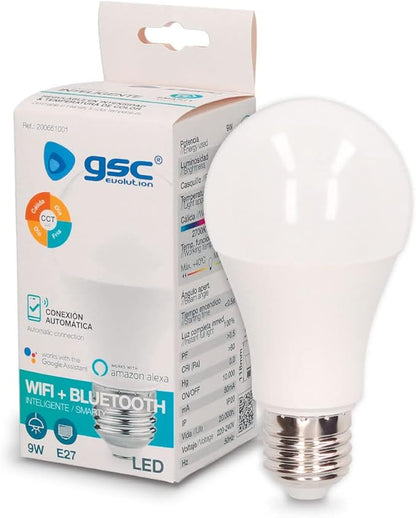 Bombilla LED Inteligente WiFi + Bluetooth E14 GSC CCT Regulable Compatible Alexa y Google.