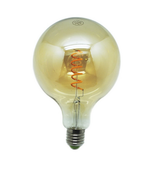 Bombilla LED Decorativa Tipo Globo Filamento Vintage – Luz Cálida Ámbar