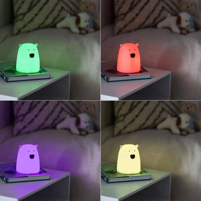 Lámpara Quitamiedos Infantil Oso y Unicornio LED Multicolor