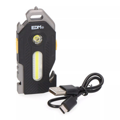 Linterna de Supervivencia 6 en 1 Multifunción LED – Emergencia, Camping y Seguridad